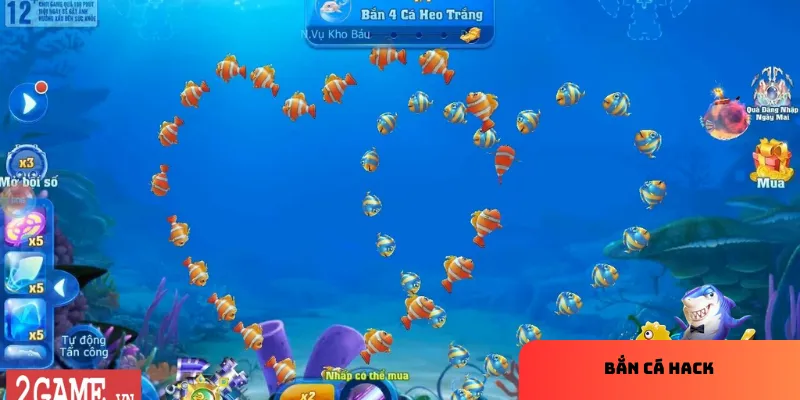 Cá lớn giúp nhận thưởng nhanh chóng.