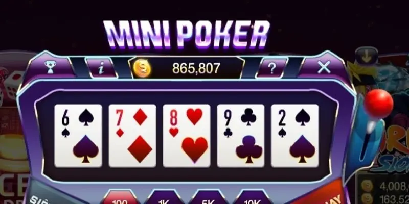 Top mẹo chơi mini poker luôn thắng lớn