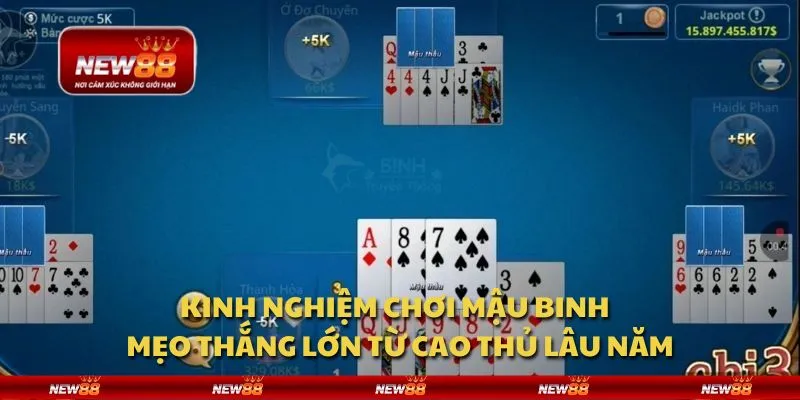 Kinh nghiệm chơi Mậu Binh - Mẹo thắng lớn từ cao thủ lâu năm
