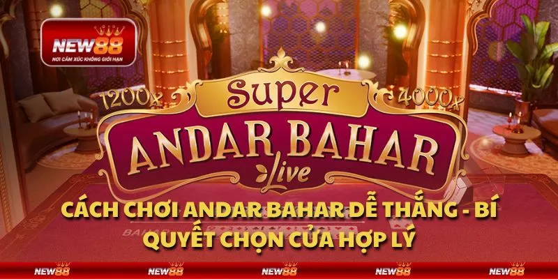 Cách chơi Andar Bahar dễ thắng - Bí quyết chọn cửa hợp lý