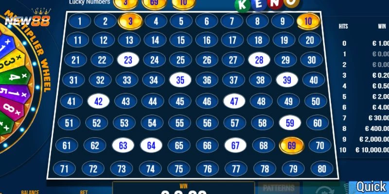 Khám phá thông tin về trò chơi Keno online