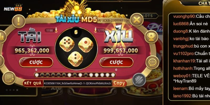 Nguyên lý hoạt động của tài xỉu MD5